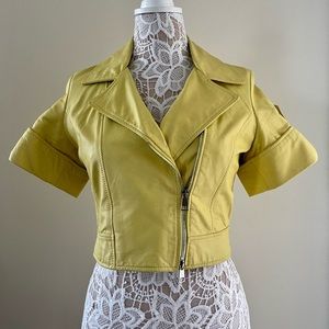 Leather Jacket Vest I-Conic Milano  size M but runs smaller like size S org $450